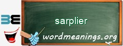 WordMeaning blackboard for sarplier
